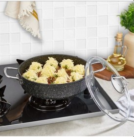 Resim Falez Black Line 30 Cm Karnıyarık Tencere Bln3008 