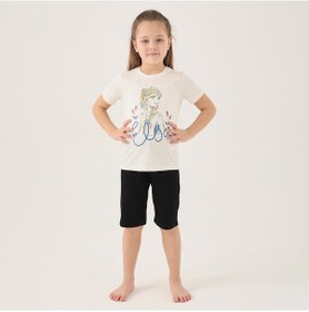 Resim Frozen D4803-2 Çocuk Krem Pijama 