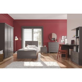Resim Zenio Side Genç Odası Takımı Antrasit 