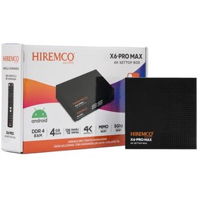 Resim Hiremco X6 Pro Max 128gb Android Box 