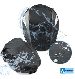 Resim Creatorally Motosiklet Koltuk Çantası Çift Kullanımlı Sırt Çantası Motosiklet Bagaj Kask Saklama Torbaları Mavi (Yurt Dışından) 