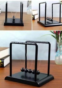 Resim Ev Ofis Dekorasyonu Büyük Boy Newton Masa Süsü Metal Sarkaç Topu 