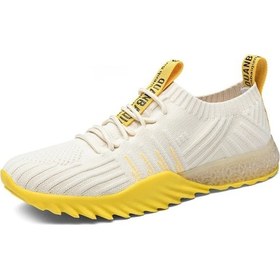 Resim Spor Ayakkabı, Flyknit File, Elastik Sarı 