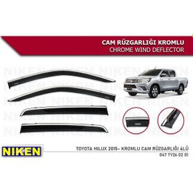 Resim Hılux 2015 2016 2017 2018 2019 2020 Niken Kromlu Cam Rüzgarlığı 