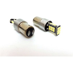 Resim Femex P21W Non-Direction 1157 Çift Duy 3030 Chip 24Smd Beyaz Led 