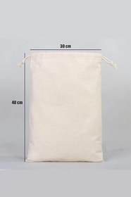 Resim stonehill Büzgülü Ham Bez Ayakkabı Torbası 30x40 cm. 2 Adet (Ayakkabı Baskılı) 