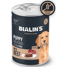 Resim Bialin's Süper Premium Pate Yavru Köpek Maması Biftekli 400 G 