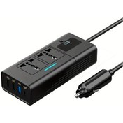 Resim Honeybeeshop Yk-7922 220v 200w Usb Hızlı Şarj Dijital Voltaj Göstergeli Araç Güç İnvertörü 12v 24v 220v Dönüştürücü Siyah Çoklu Cihaz Şarj 