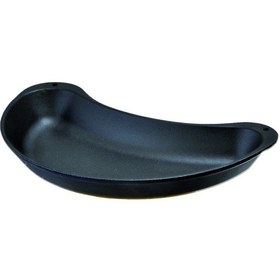 Resim Lava Döküm Böbrek Formlu Fajita Tabağı Ölçü 10x20cm. 