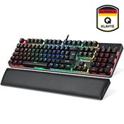 Resim Gamepower Ogre RGB 60M Blue Switch Almanca Q USB Mekanik Oyuncu Klavyesi 