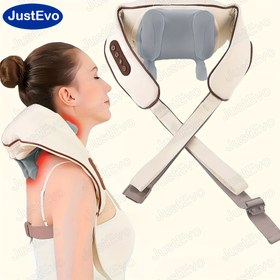 Resim Çok Fonksiyonlu Masaj Şal - USB Şarj Edilebilir, Boyun, Omuzlar ve Sırt İçin Bir Çok Yönlü Masaj Aleti, Sırt, Bel ve Boyun İçin Uygun. 