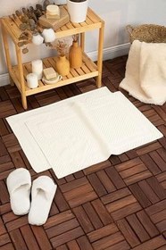 Resim Leoline%100 Pamuk Premium 2'li Ayak Havlusu - Bej 