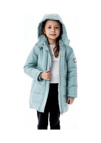 Resim Benitto Kids Kız Çocuk Kapüşonlu Kışlık Şişme Mont 51355 Yeşil 