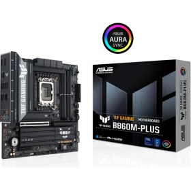 Resim ASUS TUF GAMING B860M-PLUS 1851 SOKET DDR5 DP HDMI MATX ANAKART 