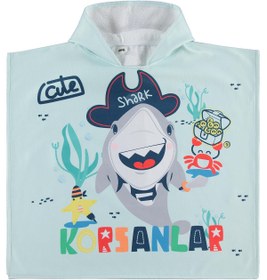 Resim Civil Boys Korsanlar Baskılı Panço - Yeşil - Mint / Standart 