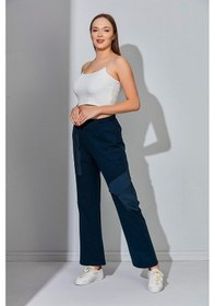 Resim Alexander Gardi Yüksek Bel Boru Paça Cepli Eşofman Altı (B22-12301) Siyah 