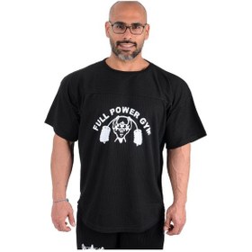 Resim Full Power Gym Oversize Ragtop Spor Tişört Siyah 