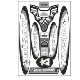 Resim Bisan Bisan 003 Bisiklet Sticker Çok Renkli 