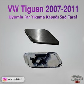Resim Volkswagen Tiguan 2007 2011 Uyumlu Far Yıkama Kapağı Sağ Taraf 