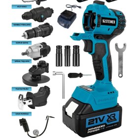 Resim 7'li Spiral Taşlama ve Vidalama Seti, Çok Fonksiyonlu Aletler 