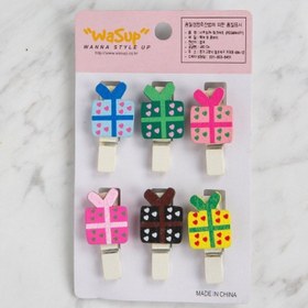 Resim Loren Dekoratif Hediye kutu desenli mandal 6 lı 