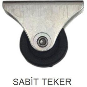 Resim Ofis Koltuk Dolap Etejer İçin 32'lik Sabit Teker Siyah 