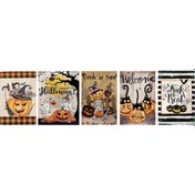 Resim Sones Bahçe Bayrağı Kolye Cadılar Bayramı Dekorasyonu Asılı Bayrak C Modeli 3+ 