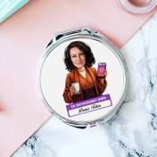 Resim Instagramcı Anne Karikatürlü Makyaj Aynası 