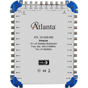 Resim 10/24 10x24 Santral Merkezi Sistem Multiswitch ( Sonlu / Karasal Aktif ) + Adaptör 