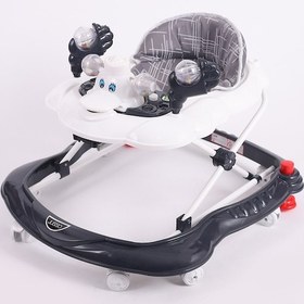 Resim Vavbaby Carolin Oyuncaklı 3 Kademeli Örümcek Bebek Yürüteci Füme 