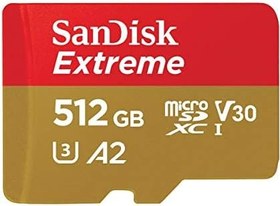 Resim SANDISK 512GB 160MB EXTREME MICROSDXC UHS I U3 V30 KART 