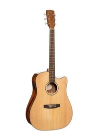 Resim Earth60cenat Elektro Akustik Gitar - Natürel Başlangıç/orta Seviye Masif Ladin Üst Kapak, 