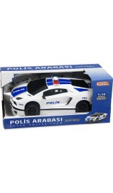 Resim Toysan 1:16 Sürtmeli Polis Arabası 
