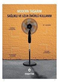 Resim Narte Nt-rcf180 18'' Ayaklı Vantilatör Uzaktan Kumandalı 