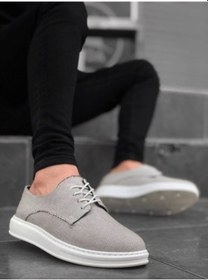 Resim Ba0003 Bağcıklı Spor Gri Keten Yüksek Taban Casual Erkek Ayakkabı Çok Renkli 