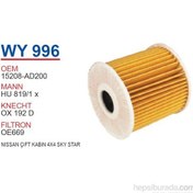 Resim Wunder NISSAN ÇiFT KABiN 4X4 SKY STAR Yağ Filtresi OEM NO:15208-AD200 