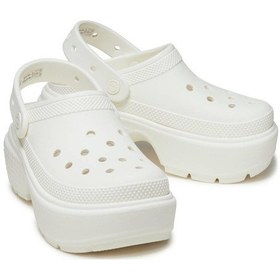 Resim Crocs Stomp Clog Unisex Terlik 209347-0wv Beyaz 