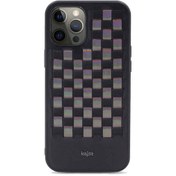 Resim Apple iPhone 12 Pro Max Kılıf Kajsa Preppie Serisi Spotlight Woven Kapak 