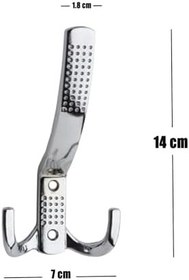 Resim Noktalı Askı 10 ADET Portmanto Vestiyer Duvar Askısı Krom Metal Kahve Banyo Mutfak Dolap Askılığı 