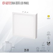 Resim Cata Ct-5272 Sıva Üstü Led Panel Beyaz Işık 