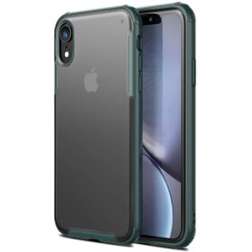 Resim Microsonic Apple iPhone XR Kılıf Frosted Frame Yeşil 