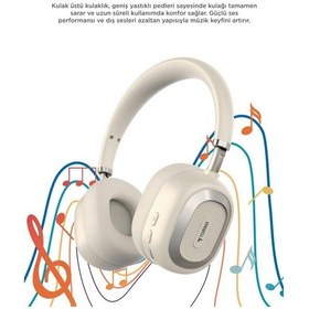 Resim Torima HD70 Bluetooth Kulaklık Kulak Üstü Kablosuz Kulaklık 
