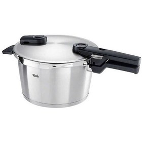 Resim Fissler Vitaquick Premium 4,5lt Düdüklü Tencere Haşlama Aparatlı Gümüş 
