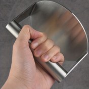 Resim 1 Adet Paslanmaz Çelik Burger Presi - 15.24cm Yapışmaz Hamburger Köfte Yapma Aleti | Mükemmel Sığır Etli Burgers, Sliders ve Biftekler İçin | Ergonomik Sap & Düz Yüzey ile Eşit Et Basma | İdeal Barbekü Mutfak Aracı 