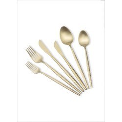 Resim Shiny Çatal Kaşık Bıçak Takımı Mat Gold 36 Parça 