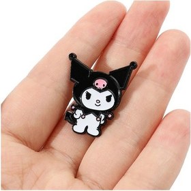 Resim Schulzz Originals Sanrio Kuromi Metal Broş Pin Rozet 3 Cm Siyah 
