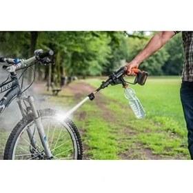 Resim Worx WG620E.2 20VOLT 2.0AH. Li-Ion 24 Bar Basınçlı Yıkama Tabancası + 4 Parça Yıkama Seti 