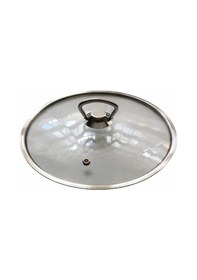 Resim Cam Kapak Tencere Kapağı 18 CM Tüm Marka Tencerelere Uyumlu Metal 
