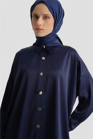 Resim Armine Saten Tunik Lacivert 