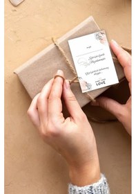 Resim Bu Paket Senin İçin Not Hediye Kartı 7x10 Cm 36 Adet Karton 